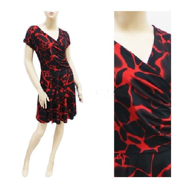 Gifts 4 All - Surplice Dress with Giraffe Print Your Choice of Color and Size Gifts 4 All - Surplice Dress with Giraffe Print Your Choice of Color and Size