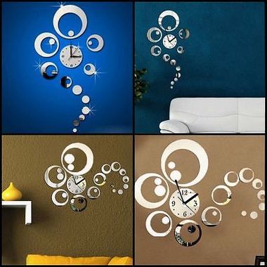 Gifts 4 All - Wall Clock Sticker Circle Design Gifts 4 All - Wall Clock Sticker Circle Design