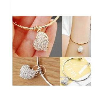 Gifts 4 All - Kids Lovely bracelet Heart Charm Golden or Silver Gifts 4 All - Kids Lovely bracelet Heart Charm Golden or Silver