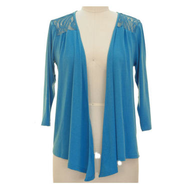 Gifts 4 All - Plus size Cascading 3/4 Sleeves Top Gifts 4 All - Plus size Cascading 3/4 Sleeves Top