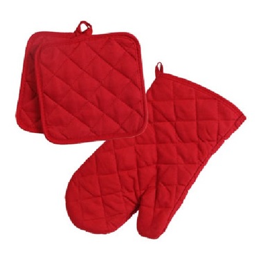 Gifts 4 All - 3PC Set Oven Mitt & 2 Pot Holders Gifts 4 All - 3PC Set Oven Mitt & 2 Pot Holders