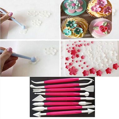 Gifts 4 All - 8pcs Modelling Tools Set Cake Decorating Baking Sugar Craft 