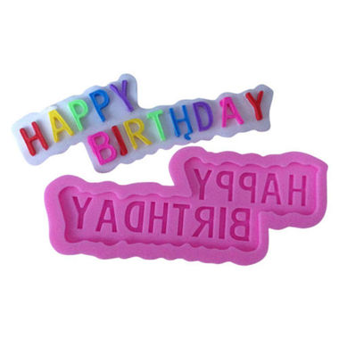 Gifts 4 All - Happy Birthday Silicone Mold For Cupcake or Cake Gifts 4 All - Happy Birthday Silicone Mold For Cupcake or Cake