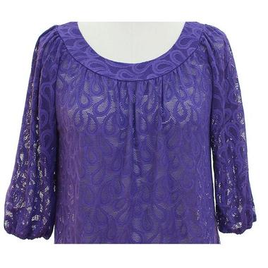 Gifts 4 All - Round Neck Lace Top Your Choice of Color Gifts 4 All - Round Neck Lace Top Your Choice of Color